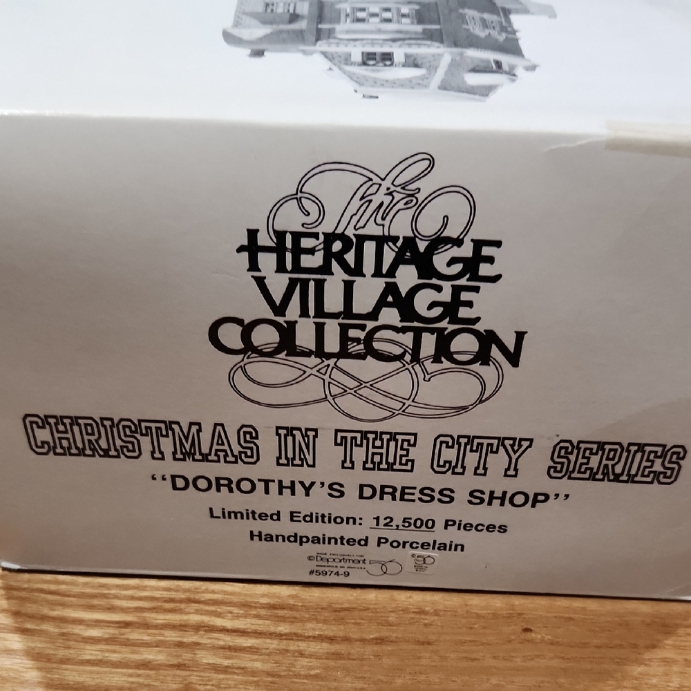 Heritage Village Collection Christmas Series "Dorothy's Dress Shop"